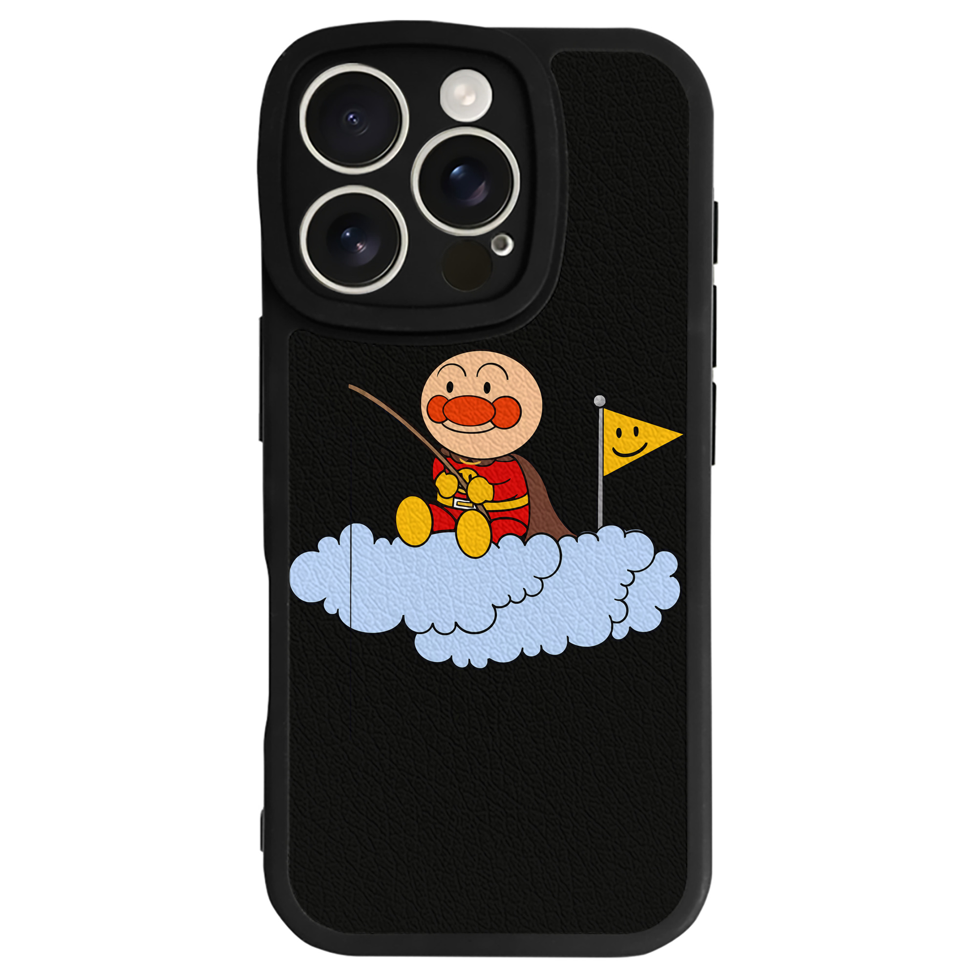 （画像用） アンパンマン Anpanman 【iPhone 16シリーズ対応】シリコンスマホケース（レザー調） 材質：シリコン
